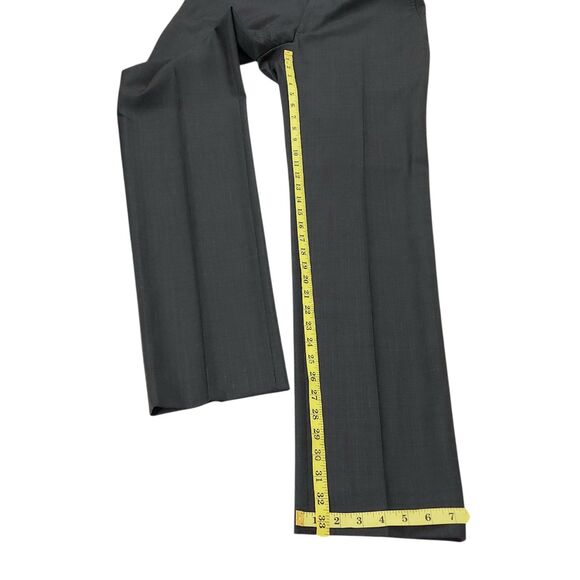 Banana Republic Pants Mens 33x33 Dark Gray Trabaldo Togna 1840 Wool Straight Leg - Picture 12 of 12